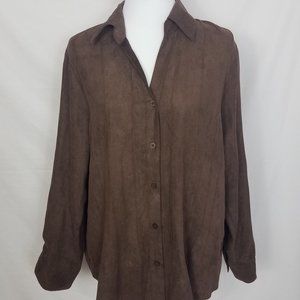 Notations Button Down Blouse